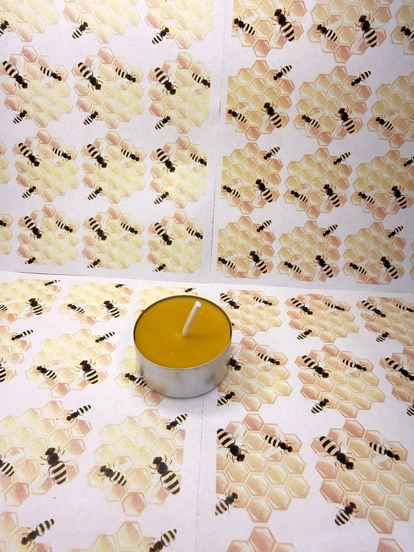 Čajová svíčka z čistého včelího vosku 🕯️ ručně odlitá, s jemnou medovou vůní a přirozeným zlatým odstínem. 💛 Cena: 15 Kč / ks