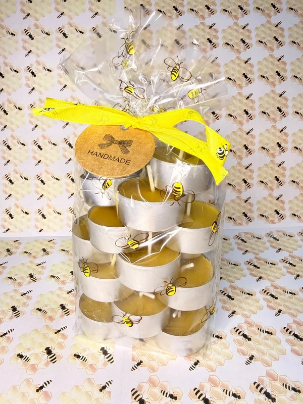 Čajová svíčka z pravého včelího vosku - 15,- Kč / KS.